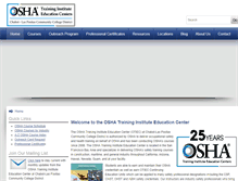 Tablet Screenshot of osha4you.com